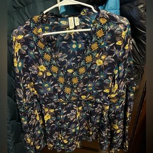 Floral Anthropologie Blouse